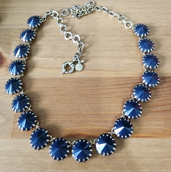 J Crew necklace with blue stones - Picture 1 of 2
